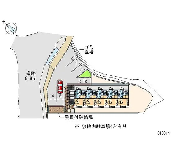 ★手数料０円★広島市安佐南区祇園８丁目　月極駐車場（LP）